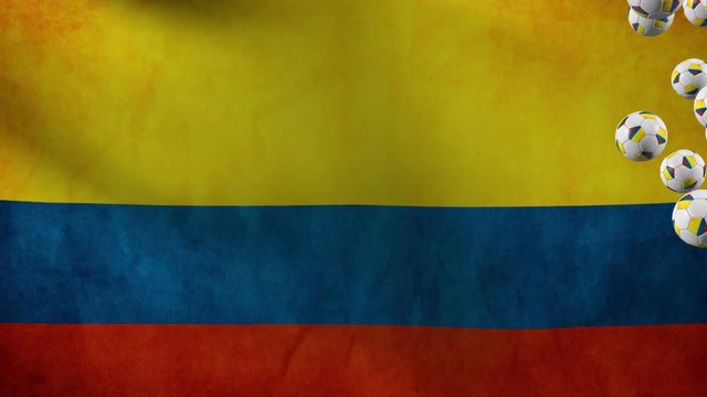 Colombian soccer ball animation