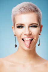 Beautiful woman with beautiful make up