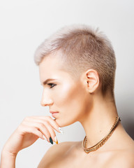 Beautiful woman with beautiful make up