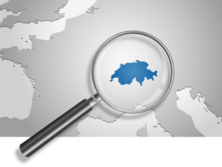 Landkarte *** Europa Schweiz     © beugdesign