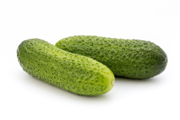 The first spring ecologically cucumbers.