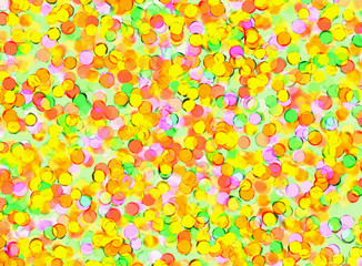 Holiday manycolored painted rounds bokeh backgrounds