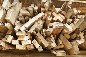 tas de planches en bois