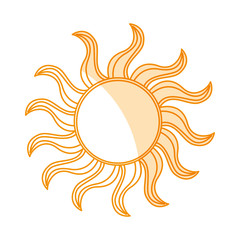 sun summer isolated icon vector illustration design