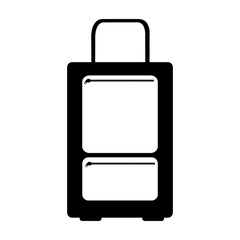 suitcase travel isolated icon vector illustration design