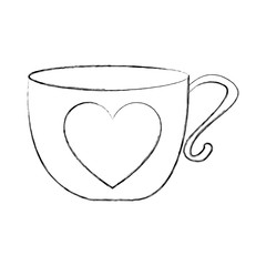 cute tea cup icon vector illustration design