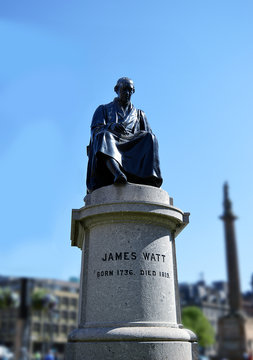 Statue Of James Watt, Inventor Of The Steam Engine