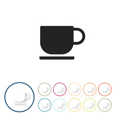 Bunte 3D Buttons - Kaffeetasse