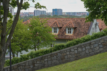 Fototapeta na wymiar A view from Bratislava castle