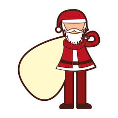 santa claus comic character vector illustration design