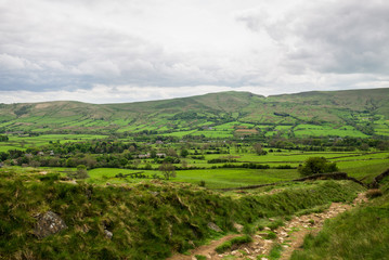 Fototapeta premium View on the Hills near Edale, Peak District National Park, UK