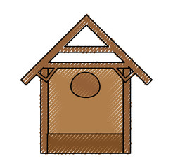 stable wood manger icon vector illustration design