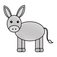 Fototapeta na wymiar cute mule manger character vector illustration design