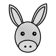 cute mule manger character vector illustration design