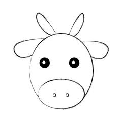 Fototapeta na wymiar cute ox manger character vector illustration design