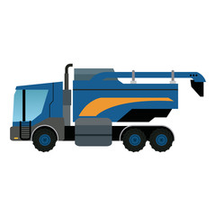 seeding agriculture vehicle concept - agronomy transportation vector illustration