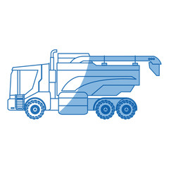 seeding agriculture vehicle concept - agronomy transportation vector illustration