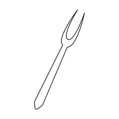 oktoberfest fork utensil. happy oktoberfest celebration vector illustration