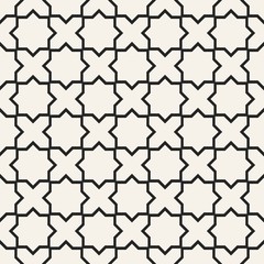 Abstract concept vector monochrome geometric pattern. Black and white minimal background. Creative illustration template. Seamless stylish texture. For wallpaper, surface, web design, textile, decor.