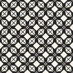 Fototapeta premium Abstract concept vector monochrome geometric pattern. Black and white minimal background. Creative illustration template. Seamless stylish texture. For wallpaper, surface, web design, textile, decor.