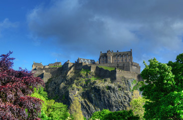 Fototapeta na wymiar Edinburgh Castle in Edinburgh Scotland.