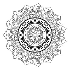 mandala vintage decoration geometric pattern tribal ethnic vector illustration