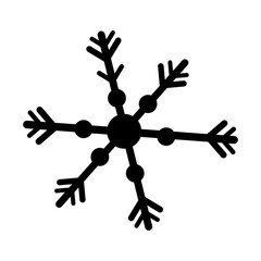 snowflake decorative isolated icon vector illustration design