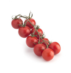 Cherry tomato on white background