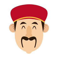 Obraz premium wise man epiphany manger character vector illustration design