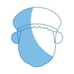 silgouette man with turban mustache nativity vector illustration