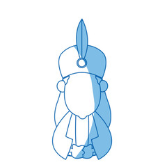 cartoon man of orient christian design vector illustration