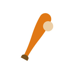 baseball bat and ball sport play vector illustration