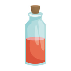 spa bottle essential oil relaxing treatment vector illustration