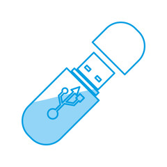 USB Storage technology icon vector ilustration