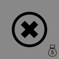 delete icon stock vector illustration flat design