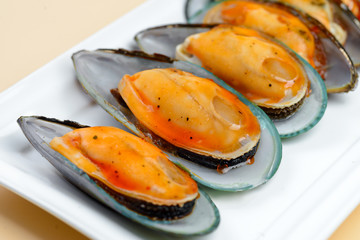 Fresh Oyster with sauce