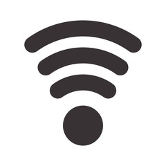 black wifi symbol icon design, vector illustratuion