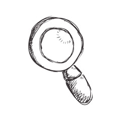 figure magnifying glass icon design, vector illustration