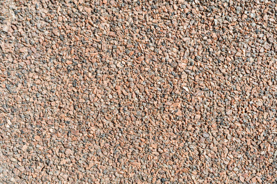 gravel granite chippings red closeup texture design
