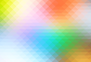 Rainbow pale colors rows of triangles background