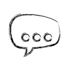 figure chat bubbles to message icon, vector illustration