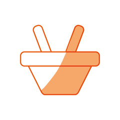 silhouette shopping basket symbol icon, vector illustration