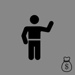 man icon stock vector illustration flat design