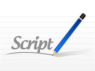 script message sign concept illustration