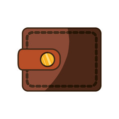 cute wallet to save money, vector illustration design