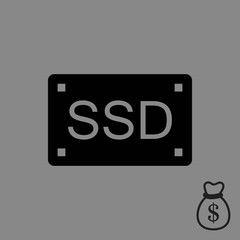 ssd icon stock vector illustration flat design
