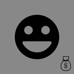 Smile icon stock vector illustration flat design