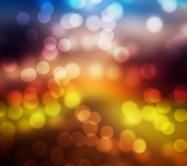 Obraz premium Photo of bokeh lights on black background