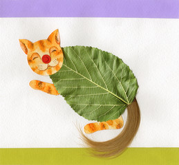 little kitten summer funny postcard - 155667956
