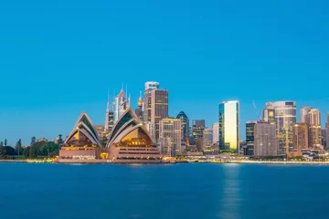 Plexiglas foto achterwand Skyline van het centrum van Sydney © f11photo